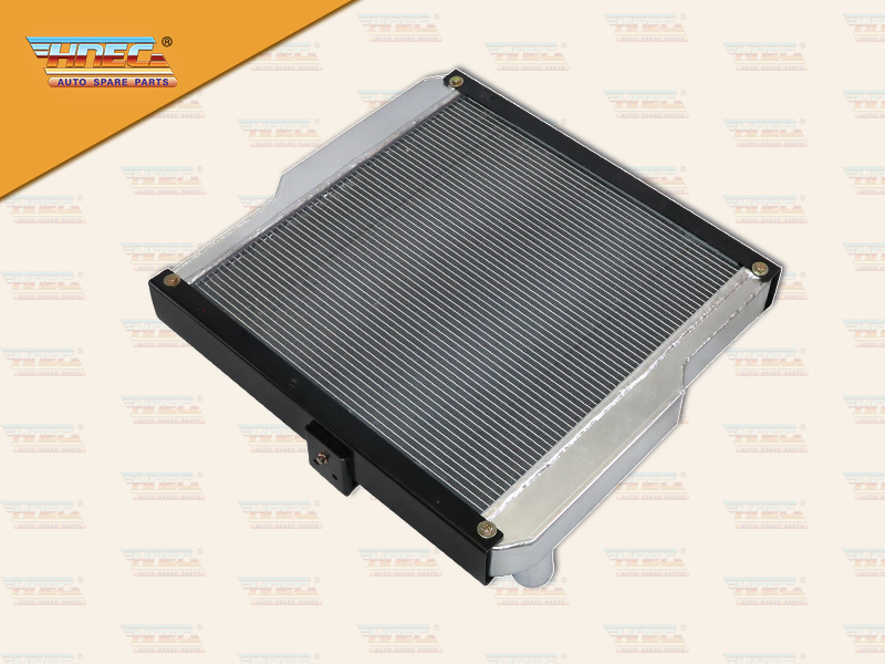 หม้อน้ำ NS PKB CDA FE6T 216 254 แรง มิเนียม รุ่นไม่มีฝา ท่อน้ำ บน L ล่าง R มีขา HNEC
