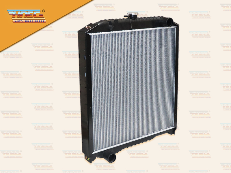 หม้อน้ำ HN JO5E FC9J 210แรง มิเนียม ฝาหม้อน้ำอยู่กลาง ท่อน้ำ บนR ล่าง L