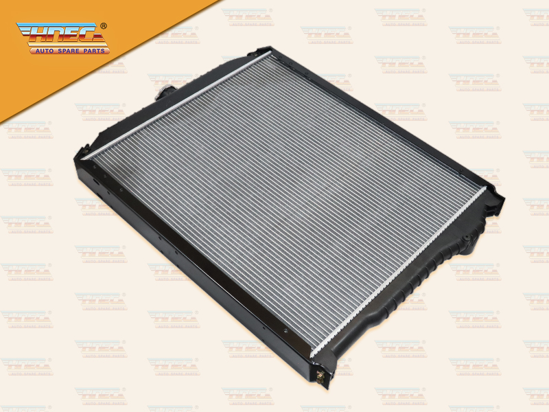 หม้อน้ำ HN JO8C FM2K 245 260แรง มิเนียม ฝาหม้อน้ำอยู่กลาง ท่อน้ำบน R ล่าง L