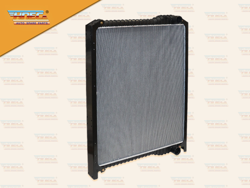 หม้อน้ำ HN MEGA700 E13C SR1E SS1E มิเนียม รุ่นไม่มีฝา ท่อบนล่าง R