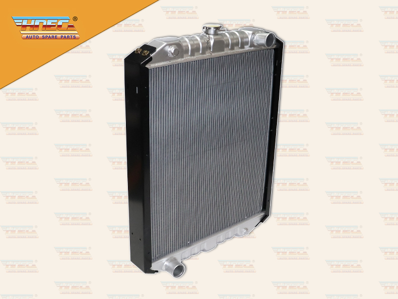 หม้อน้ำ HN JO8C FM2K 245 260 แรง มิเนียม ฝาหม้อน้ำอยู่กลาง ท่อน้ำ บน R ล่าง L มีขา HNEC 16090-6790