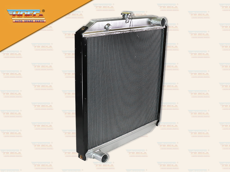 หม้อน้ำ HN JO8E FG8J VICTOR NEO หัวเตี้ย มิเนียม ฝาหม้อน้ำอยู่กลาง ท่อน้ำ บน R ล่าง L มีขา HNEC 