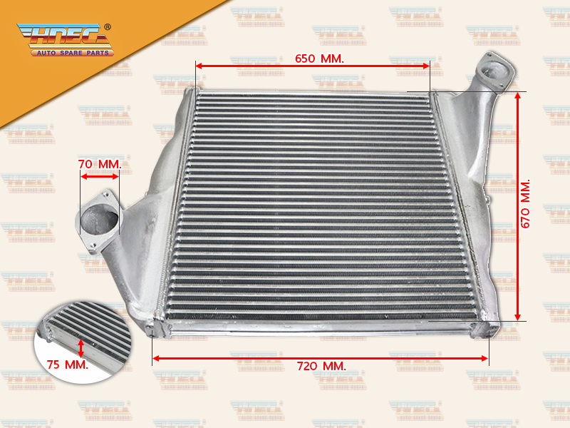 อินเตอร์คลูเลอร์ HN โปรเฟียร์ K13D 270-380 แรง ท่อหน้าแปลน HNEC