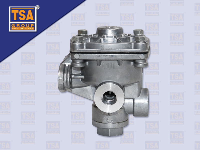 วาล์วจ่ายลมทางเดียว ออกกลาง รูลมเล็ก ขนาดรูลม 15MM 2รู 19MM 1รู เกาหลี 44540-1020