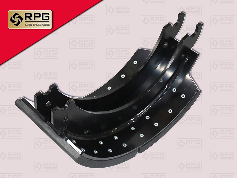 ก้ามเบรคหลัง MS 8" เหล็กเหนียว +ผ้า 28รู RPG