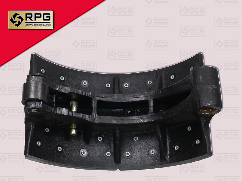 ก้ามเบรคหลัง HN ZM 8" เหล็กหล่อ เบรคแห้ง เบรคลม +ผ้า 24รู RPG 47431-1240