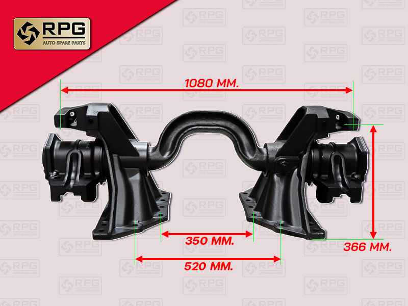 แท่นเพลาโบกี้ HN MEGA+ตุ๊กตา 1204MM ช่วงคัทซี 354MM RPG