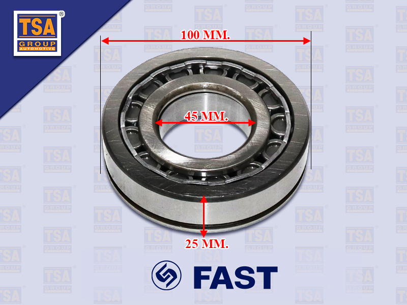 ลูกปืนราวข้างตับหลัง FAST 9JS200T 12JS200TA 100*45*25MM