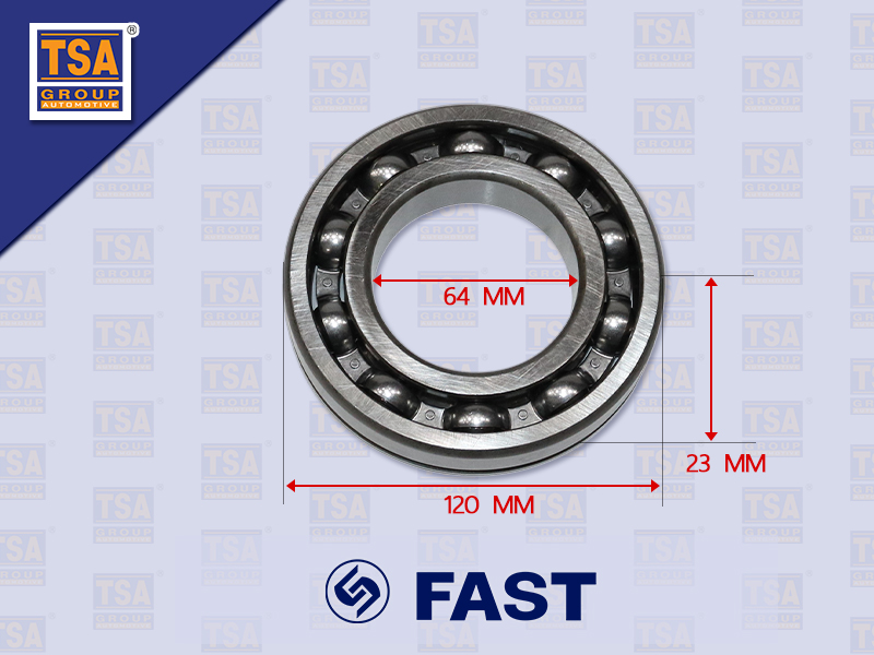 ลูกปืนราวกลางตับหลัง FAST 6DS100TA 6213N 120*64*23MM