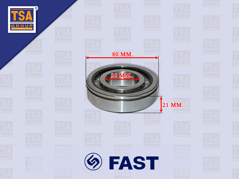 ลูกปืนคอเฟืองเกียร์ถอย 2ชั้น FAST 6DS100TA NCL307ENV-C3YA 80*35*21MM