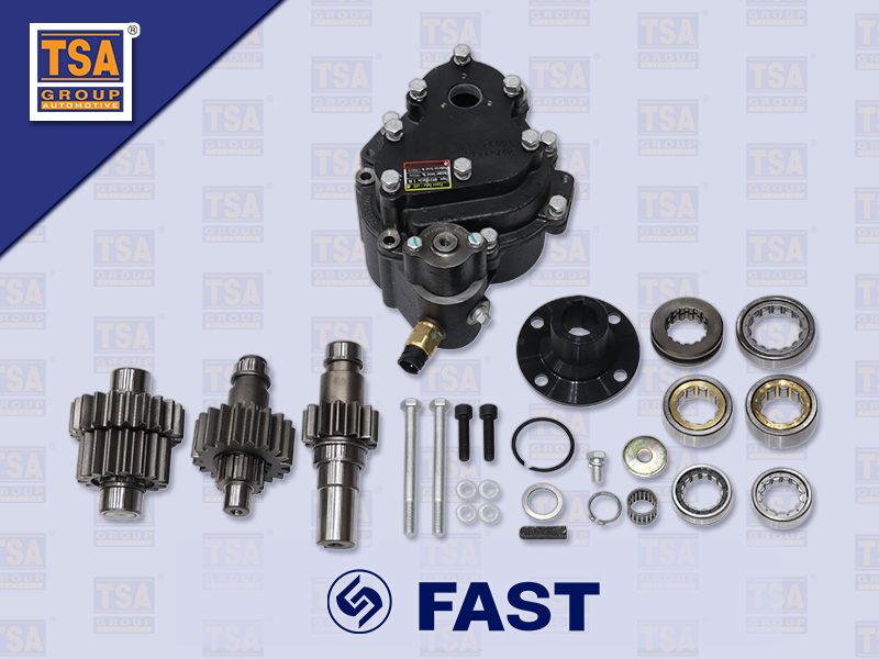 ชุด PTO ตูดเกียร์ FAST 6DS100TA QH35-1000SAE รุ่นเพลาปั่น