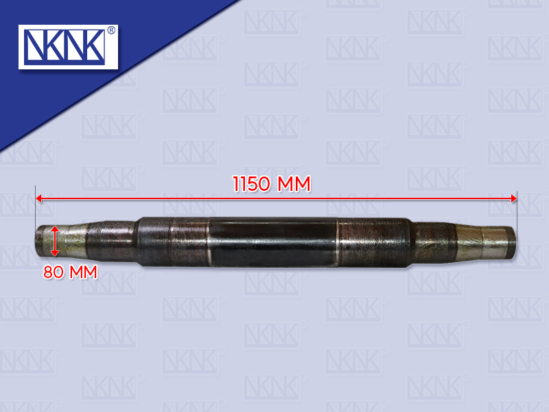 แกนเพลาโบกี้ SCANIA 1150 MM ตัวตรง โต 80 MM เกลียว M 80*2 NKN