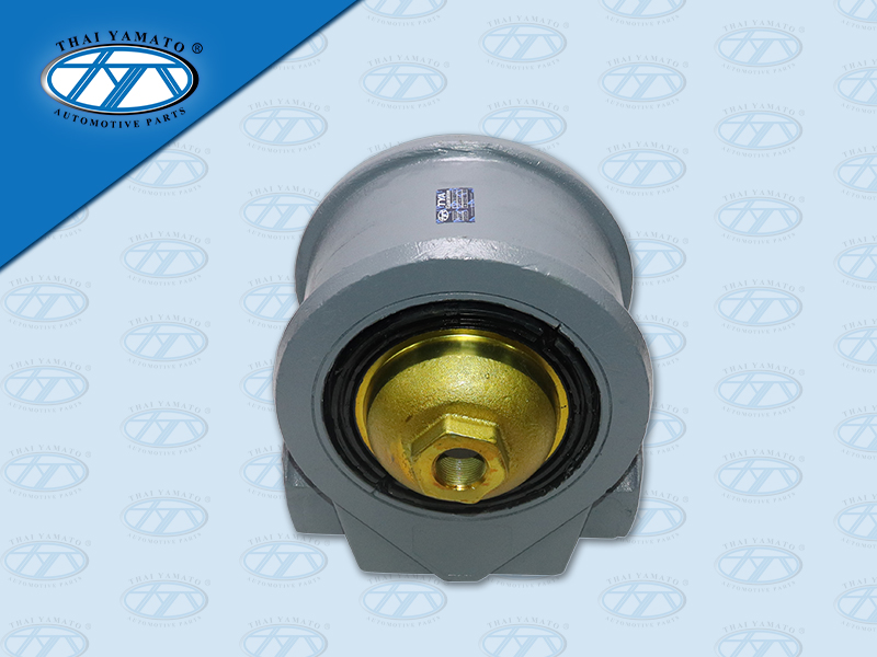 ตุ๊กตาเพลาโบกี้ VOLVO FM 500 บู๊ชยางปลอกเหล็ก สีเทา YAMATO