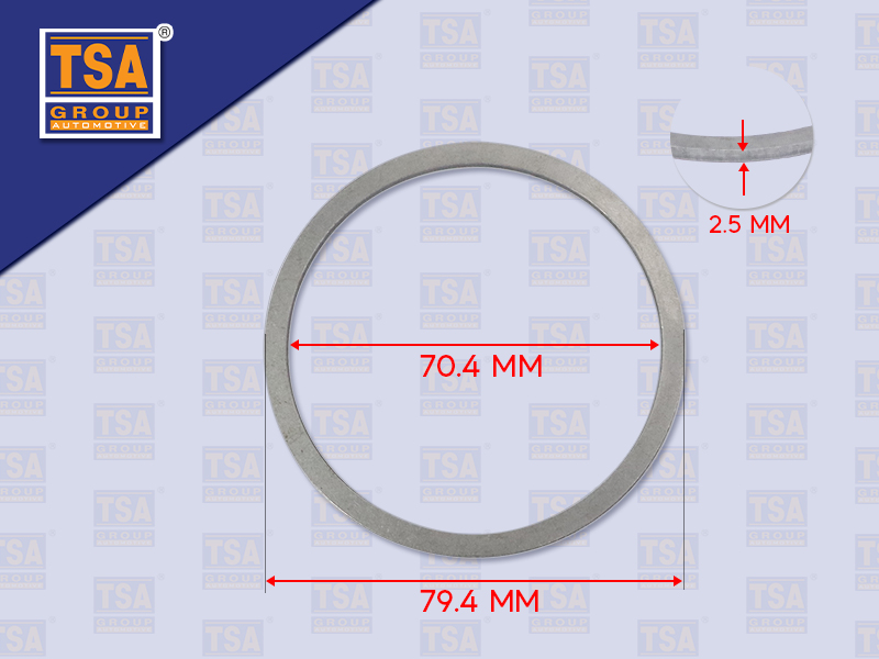 แหวนรองปั๊มน้ำมันเกียร์ ZF270 79.4*70.4*2.5MM