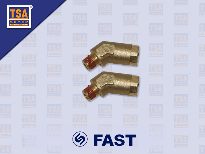 ข้อต่อลม 45องศา FAST 9JS200T 9JS119T-B 12JS200TA C01052  1ชุด=2ตัว