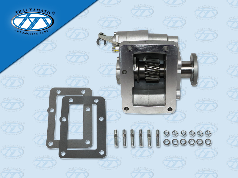 เกียร์ฝากมิเนียม PTO MS CANTER M038 16 ฟัน เฟืองเฉียงขวา ดึงซ้าย-รุ่นหน้าแปลน 4รู YAMATO  