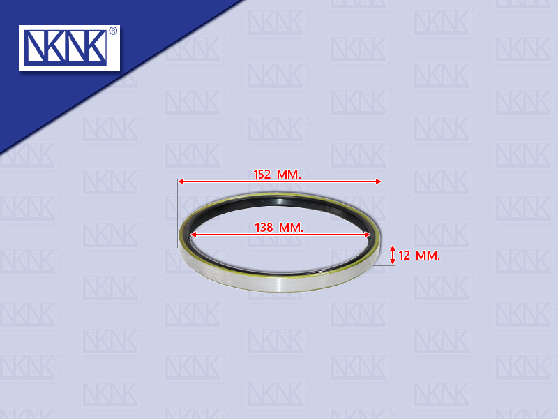 ซีลล้อหน้า HN KT725 ZM MEGA 152*138*12MM NKN