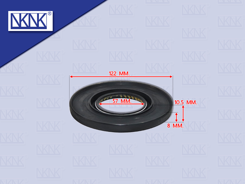 ซีลล้อหลังนอก IS FRR FSR SBR76 57*122*8*10.5MM NKN