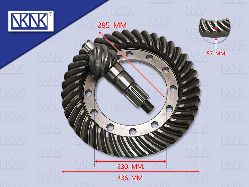 จานเดือยลูกหน้า FS 10 TON 6.40 น๊อตทะลุ 16 ร่อง 12 รู น๊อต 21 MM NKN