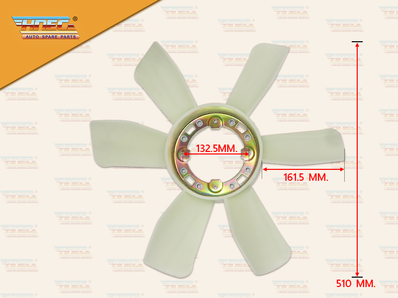 ใบพัดเครื่องหน้า HN เจ้าอินทรีย์ F18 HO7C-T 6ใบ 510*161.5*132.5MM HNEC