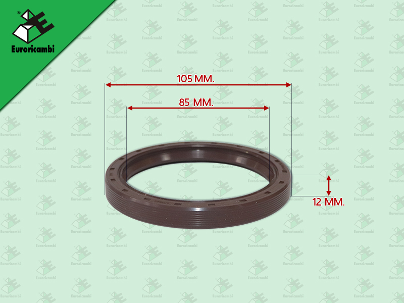 ซีลท้ายเกียร์ IS DECA195 6HE1 9S75 105*85*12MM