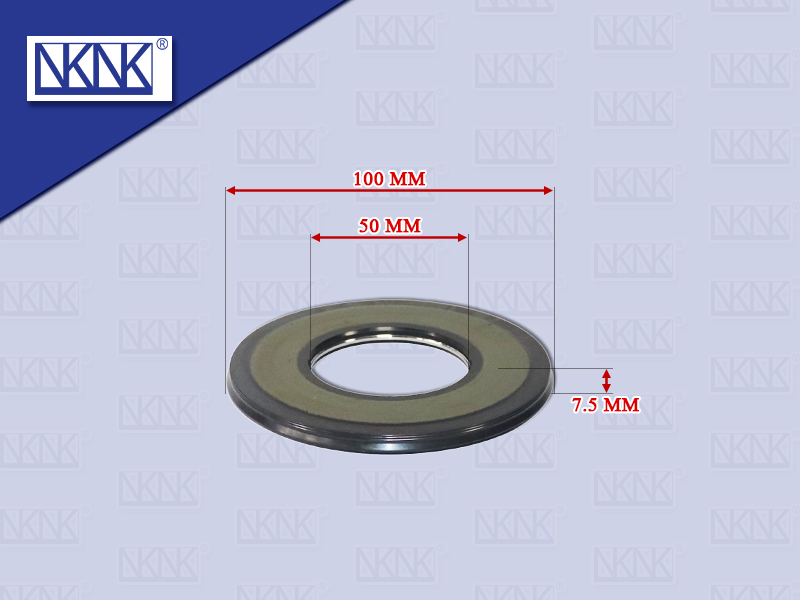 ซีลลูกสูบโลไฮ IS HN DECA270 MEGA320 6SD1 P11C 9S109 50*100*7.5MM NKN