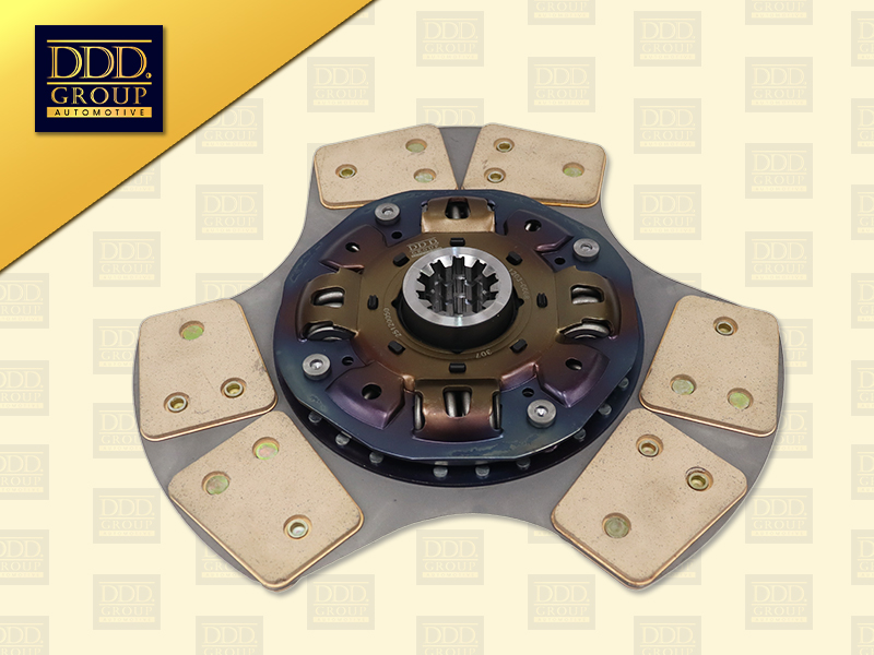 แผ่นคลัช IS DECA320 15'' 10 ร่อง EURO3 แฉก ก้อนทองแดงใหญ่ รู 44.5MM 380*226*10*44.5 DDD