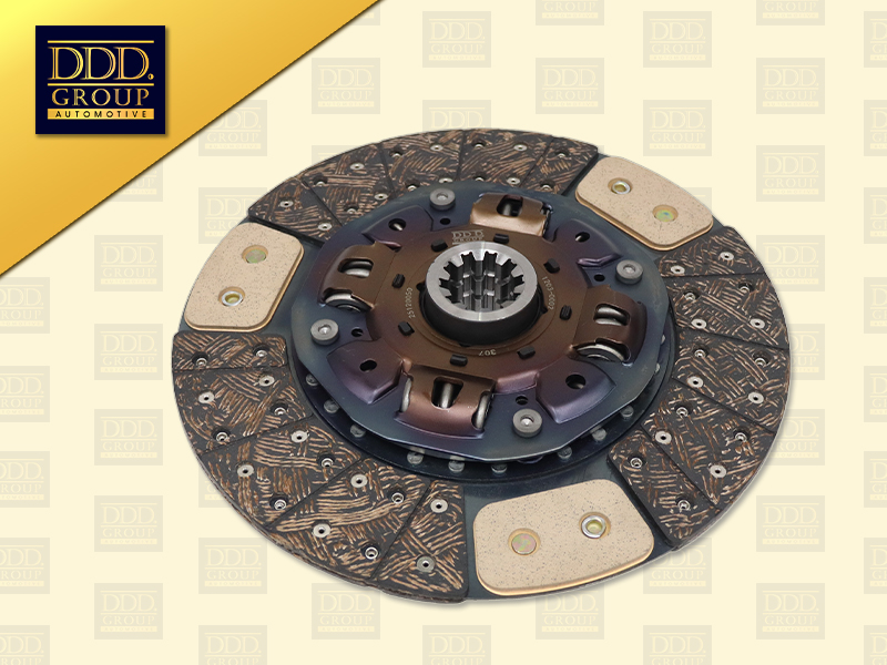 แผ่นคลัช HN 14'' 10 ร่อง EURO3 ทองแดง รู 44.5MM 350*220*10*44.5 DDD