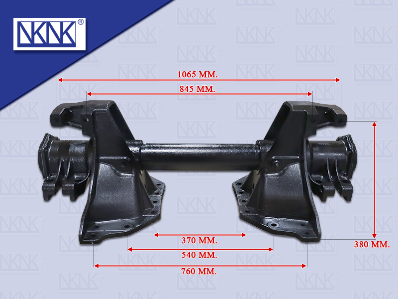 แท่นเพลาโบกี้ HN SUMO KT+ตุ๊กตา แกนตรง 1225MM เพลาเดียว NKN