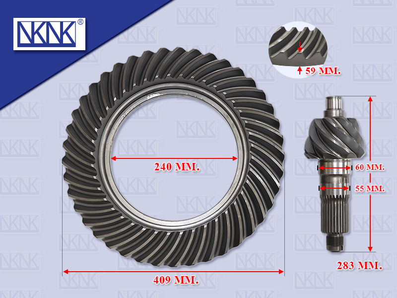 จานเดือย HN HITEX 195 3H FG8J MEGA 7TON 8.41 น๊อตไม่ทะลุ 29ร่อง 12รู NKN
