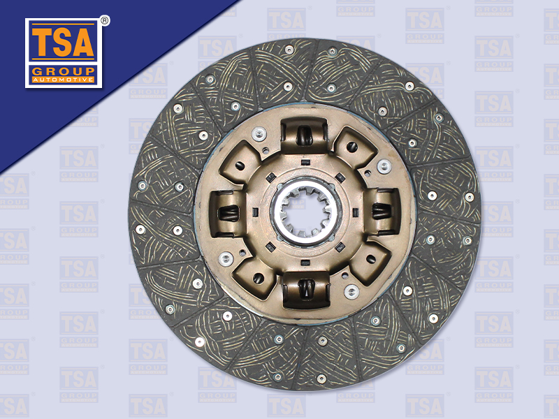 แผ่นคลัช HN 14''10 ร่อง EURO3 (ไม่ทองแดง)รู 45 มิล(TSA)(350*220*10T 44.5)