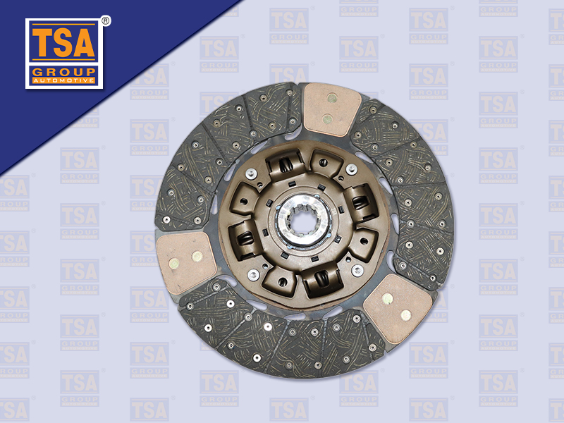 แผ่นคลัช IS 15''10 ร่อง EURO3 (ทองแดง)รู 38 มิล(TSA)(380*240*10T 38.1)