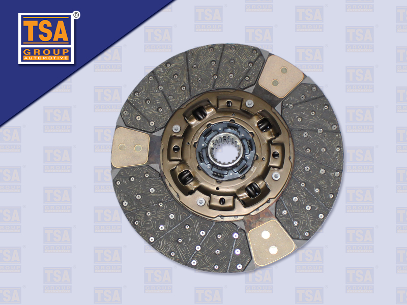 แผ่นคลัช NS 17''18 ร่อง EURO3 (ทองแดง) ไม่แฉก(TSA)