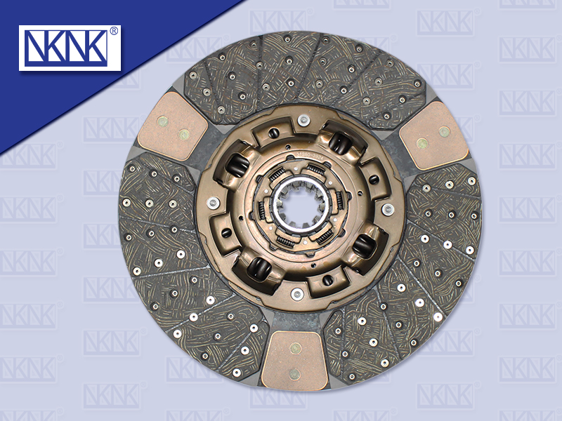 แผ่นคลัช HN 17''10 ร่อง EURO3 ปลายใหญ่ (ทองแดง) รู 50 มิล (NKN) (430*250MM)
