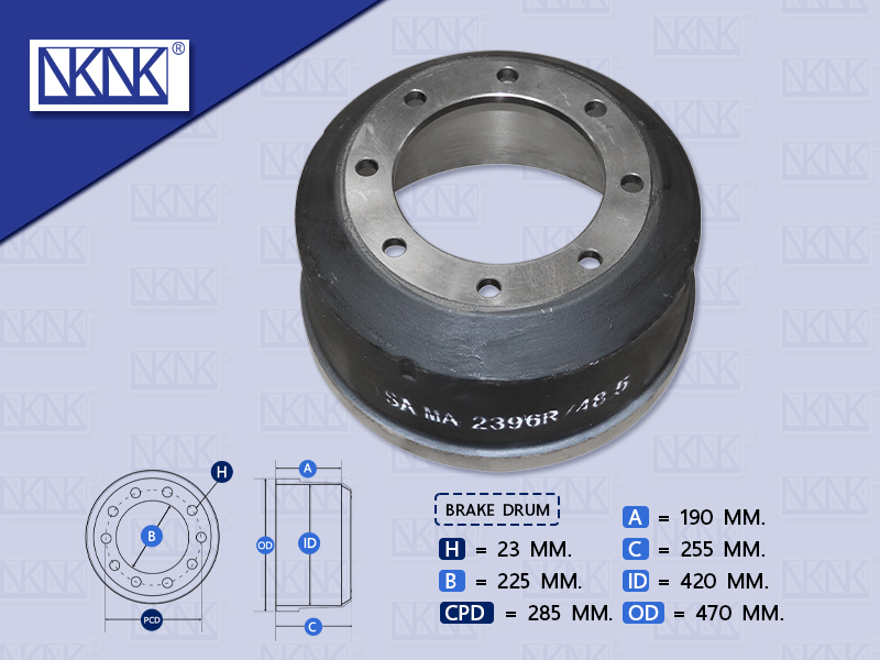 จานเบรคเพลาพ่วง ( MAXNUM 8 รู )