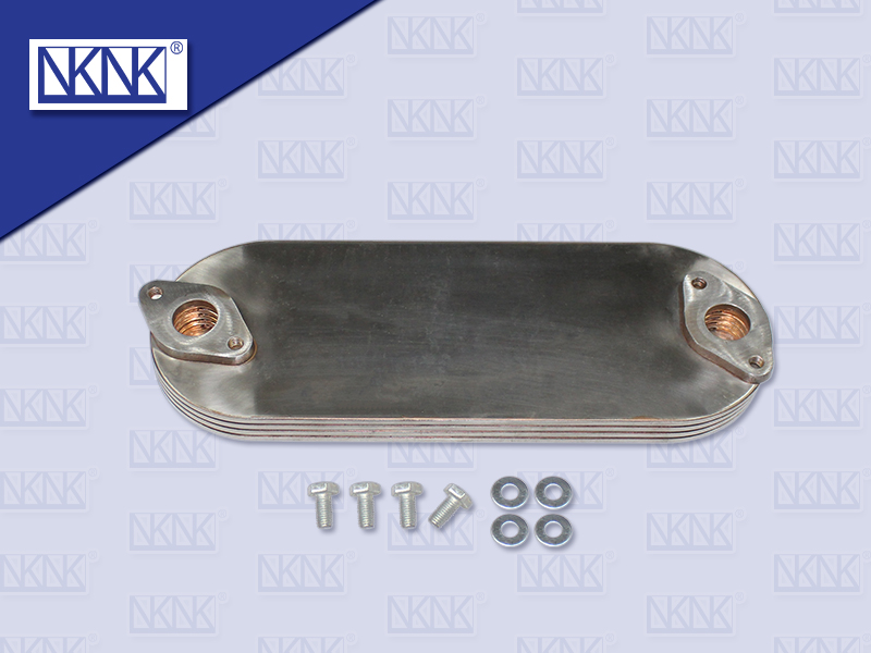 ไส้ออยคลูเลอร์ IS 4HE1 4HK1 4 ชั้น ขอบโค้ง ไม่มี ร่องโอริง 330*120 MM