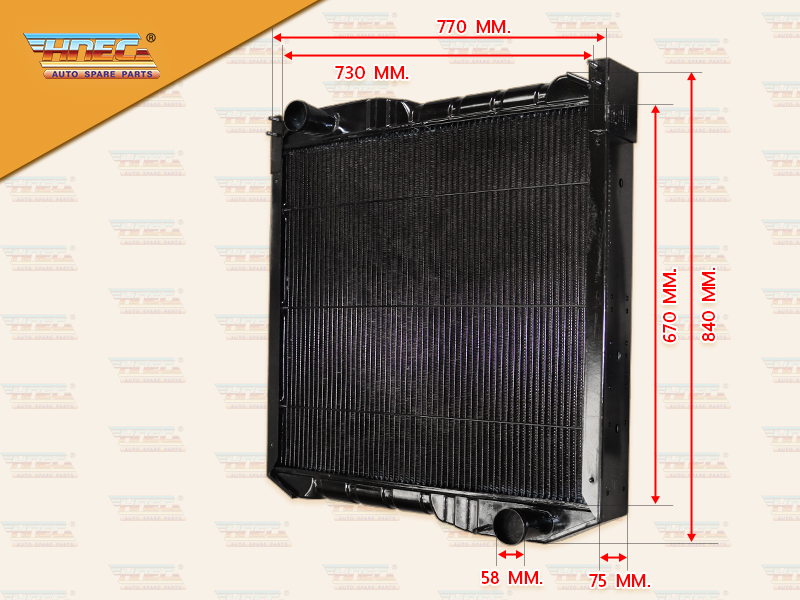หม้อน้ำ HN (โปรเฟียร์/K13C/P11C) รุ่นไม่มีฝา ท่อน้ำ L,R
