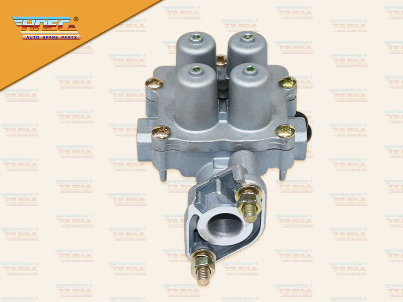 วาว์ลจ่ายลมติดกรองดักน้ำ 4 ทาง (นมเล็ก) หน้าแปลนเชื่อมกรองดักน้ำไม่มีเกลียว (HNEC)