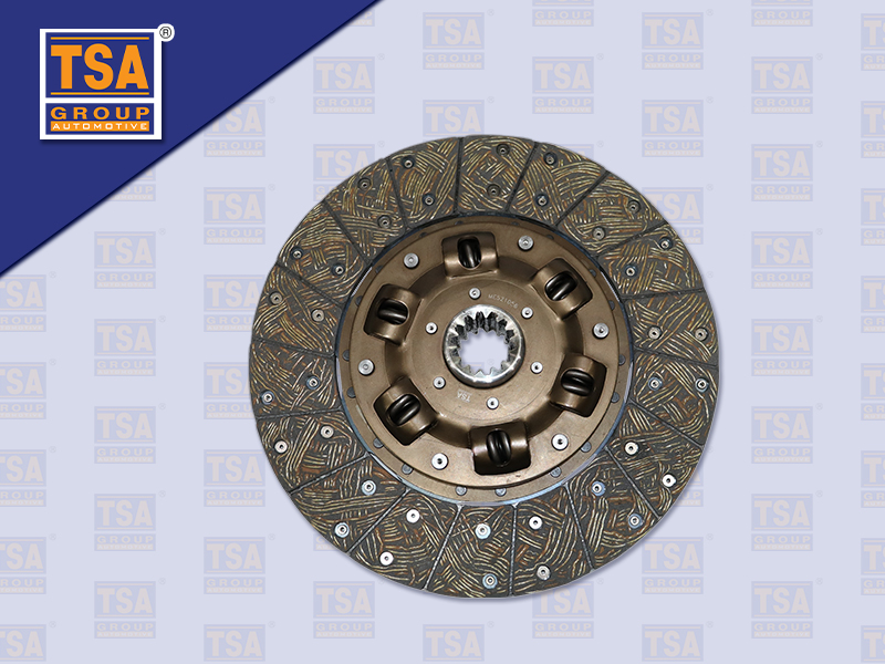 แผ่นคลัช FS 14" 14 ร่อง ไม่ทองแดง รู 44.4 MM 350*220 MM (TSA)