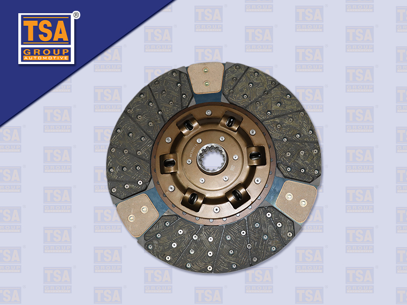 แผ่นคลัช FS 17" 14 ร่อง ทองแดง 430*250 MM (TSA)