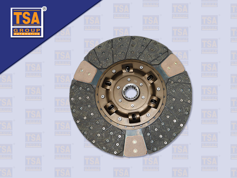 แผ่นคลัช IS 17" 16 ร่อง ทองแดง รู 45 MM 430*250 MM (TSA)