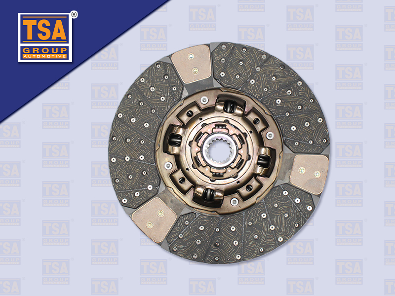 แผ่นคลัช IS 17'' 16 ร่อง EURO3 ทองแดง รู 45 MM (TSA)