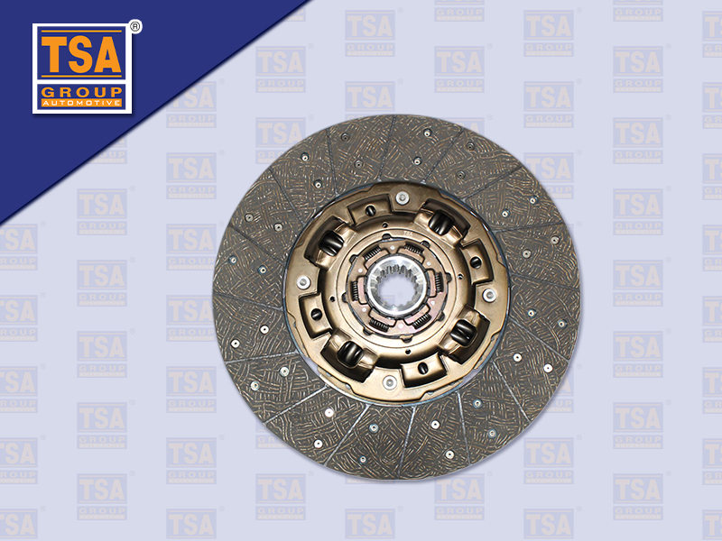 แผ่นคลัช IS 16'' 16 ร่อง EURO3 ไม่ทองแดง รู 45 MM (TSA)