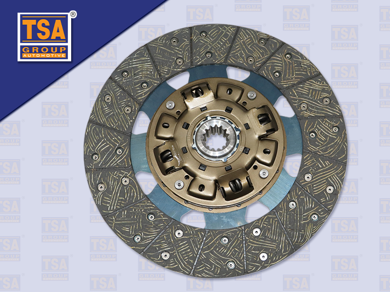 แผ่นคลัช HN NO4C 13'' 14 ร่อง EURO3 ไม่ทองแดง รู 32.4 MM 325*210 (TSA)