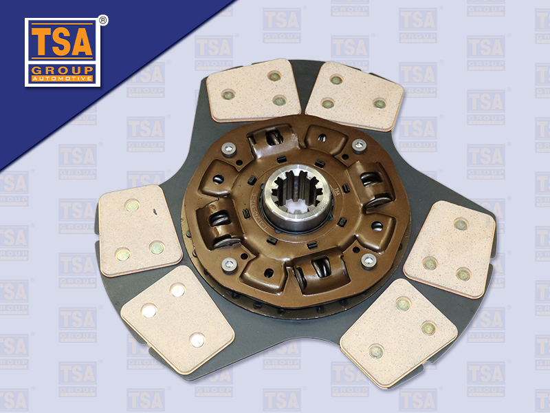 แผ่นคลัช IS DECA320 15'' 10 ร่อง EURO3 แฉก ก้อนทองแดงใหญ่ (TSA)