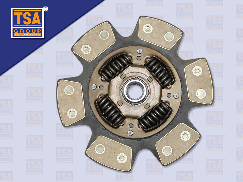 แผ่นคลัช NS ZD30 10" 24 ร่อง EURO3 ทองแดง 6 แฉก รู 25 MM (TSA)