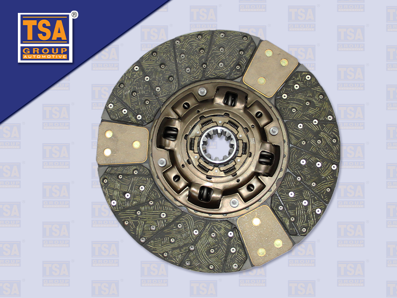 แผ่นคลัช HN 17" 10 ร่อง EURO3 ก้อนทองแดงใหญ่ ปลายใหญ่ รู50 MM 430*250 MM (TSA)
