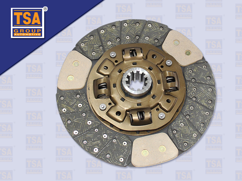 แผ่นคลัช HN 14'' 10 ร่อง EURO3 ก้อนทองแดงใหญ่ รู 44.5 MM 350*220 MM (TSA)