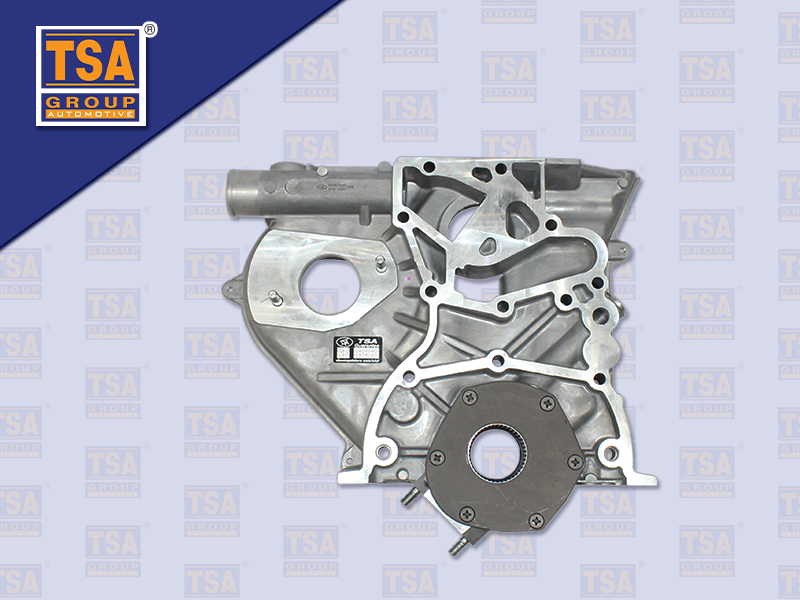 ฝาหน้าตัวใน+ปั้มน้ำมันเครื่อง TY 2L ฮีโร่ LN น๊อตรอบปั้ม 6 ตัว (TSA)