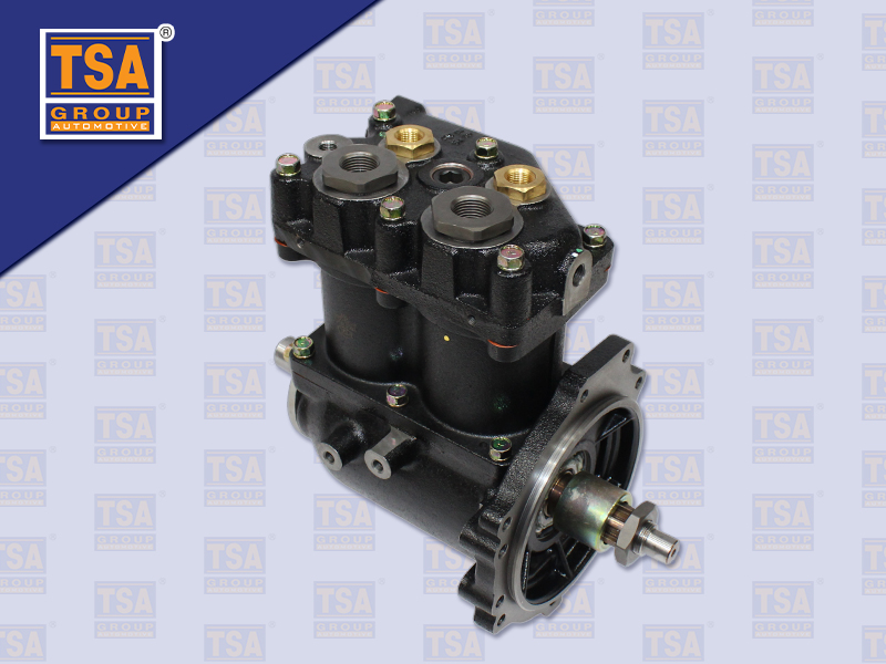 ปั้มลม MS 6D22 ปั้มคู่ แกนตัวตั้งไฟ 25MM (TSA)